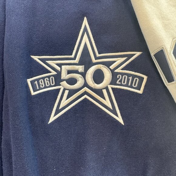 NFL Dallas Cowboys 5X Super Bowl Champions Varsity Jacket Size Small - Picture 5 of 16